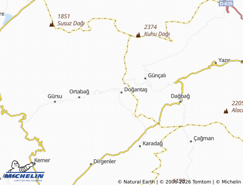 Mapa MICHELIN Doğantaş - ViaMichelin