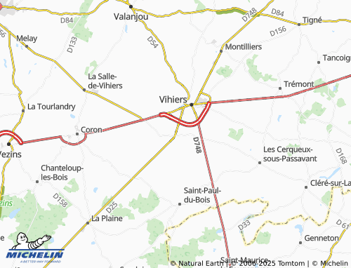 MICHELIN Saint-Hilaire-du-Bois map - ViaMichelin
