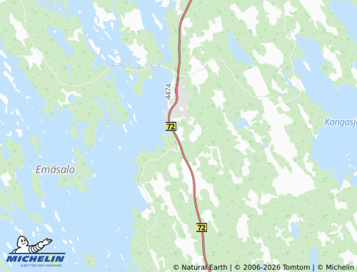 Carte MICHELIN Kapeaselkä - ViaMichelin