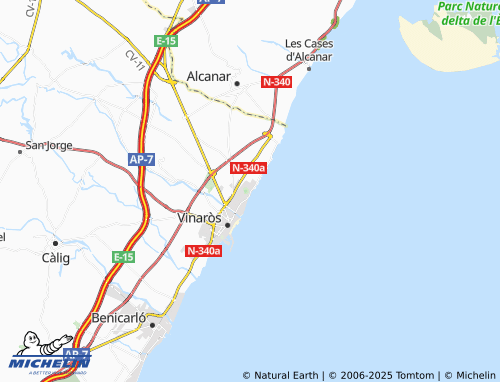 MICHELIN Saldonar map - ViaMichelin