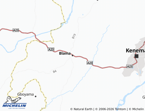 Mappa MICHELIN Blama - ViaMichelin