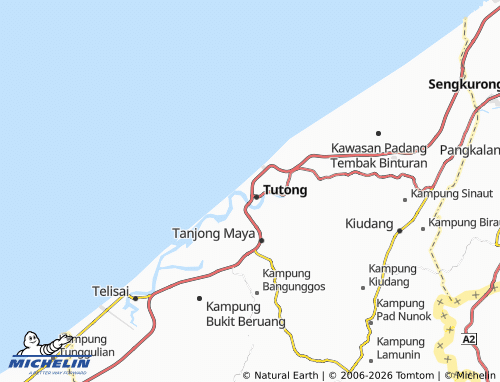 MICHELIN-Landkarte Kampung Sengkarai - ViaMichelin