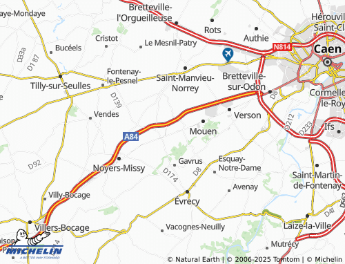 MICHELIN Mondrainville map - ViaMichelin