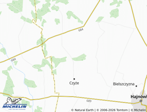 MICHELIN Leniewo map - ViaMichelin