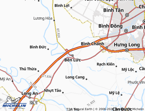 Mapa MICHELIN Bến Lức - ViaMichelin