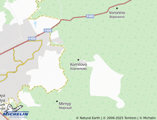 MICHELIN Kornilovo map - ViaMichelin