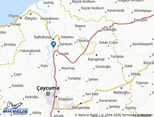 MICHELIN Karakoç map - ViaMichelin