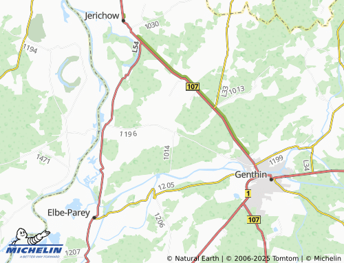 MICHELIN Nielebock map - ViaMichelin