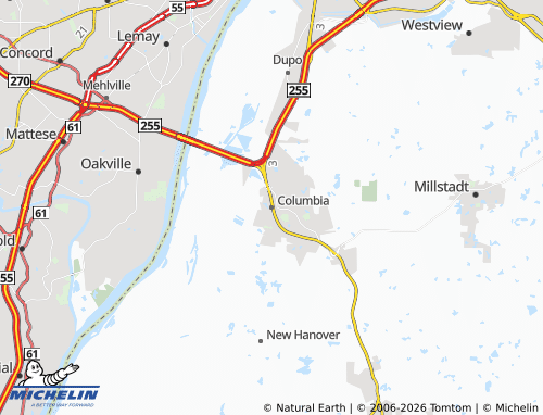 Mappa MICHELIN Columbia - ViaMichelin