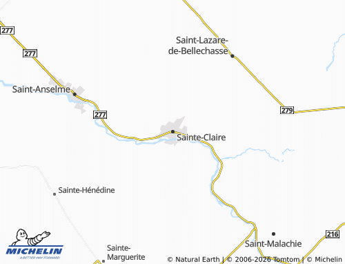 Kaart MICHELIN Sainte-Claire - ViaMichelin