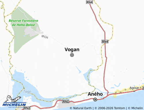 MICHELIN Vogan map - ViaMichelin
