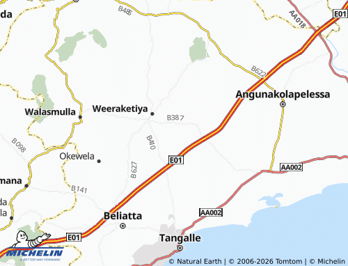 MICHELIN-Landkarte Wakamulla - ViaMichelin