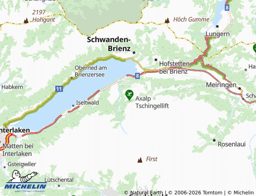 MICHELIN-Landkarte Axalp - ViaMichelin