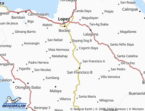 MICHELIN Binahian B map - ViaMichelin