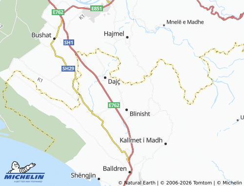 MICHELIN Kodhel map - ViaMichelin
