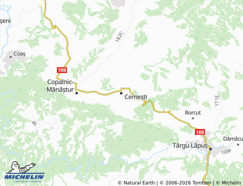 MICHELIN Cernești map - ViaMichelin