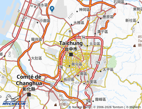 Mappa MICHELIN Taichung - ViaMichelin