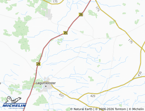 Mapa MICHELIN Bjerndrup - ViaMichelin