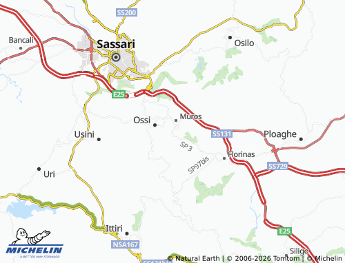 Carte MICHELIN Cargeghe - ViaMichelin
