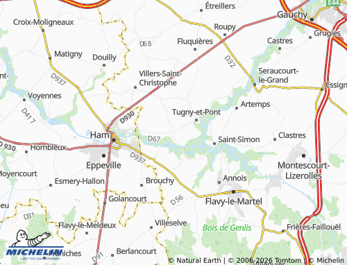 Mapa MICHELIN Dury - ViaMichelin