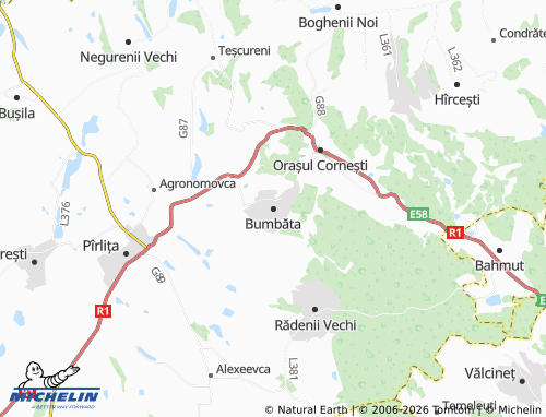 Kaart MICHELIN Bumbăta - ViaMichelin