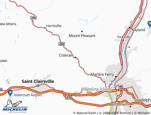 Carte MICHELIN Colerain - ViaMichelin