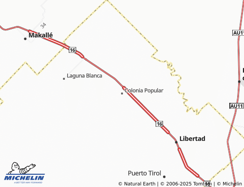 Kaart MICHELIN Colonia Popular - ViaMichelin