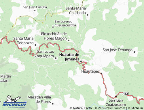 Mappa MICHELIN San Mateo Yoloxochitlán - ViaMichelin