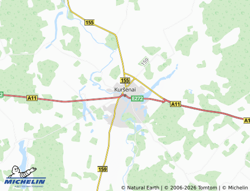 MICHELIN Kuršėnai map - ViaMichelin