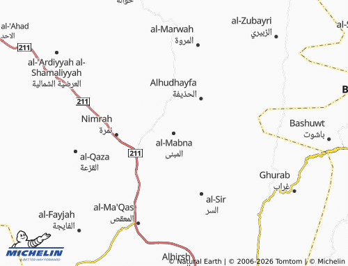 MICHELIN-Landkarte al-Mabna - ViaMichelin