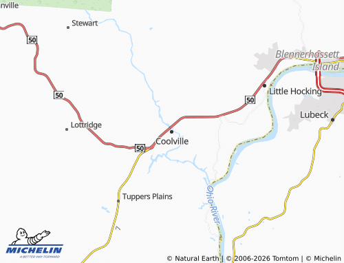 Carte MICHELIN Coolville - ViaMichelin