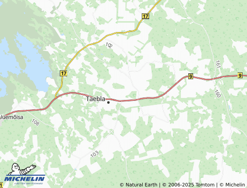 MICHELIN Pälli map - ViaMichelin