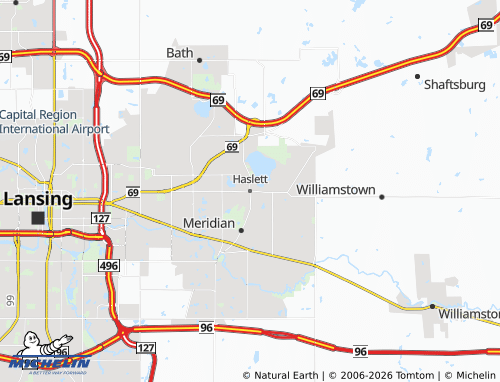Mapa MICHELIN Haslett - ViaMichelin