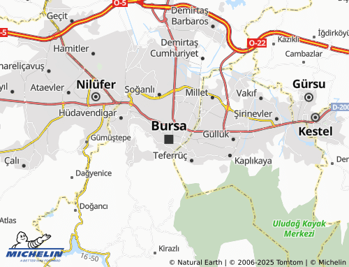 MICHELIN Doğanbey map - ViaMichelin