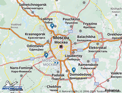 Carte MICHELIN District Fédéral Central - ViaMichelin