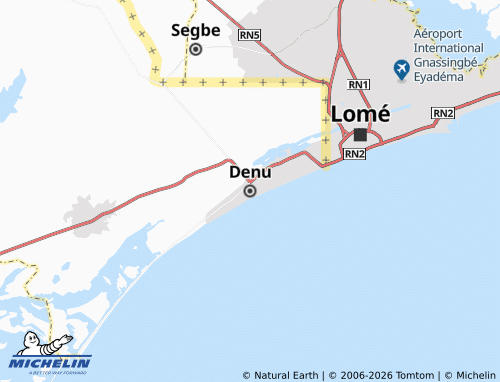 Mapa MICHELIN Denu - ViaMichelin
