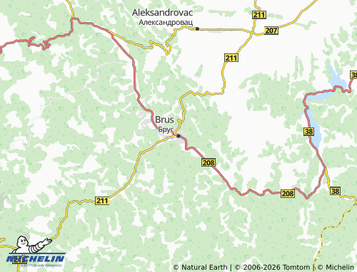 Carte MICHELIN Brus - ViaMichelin