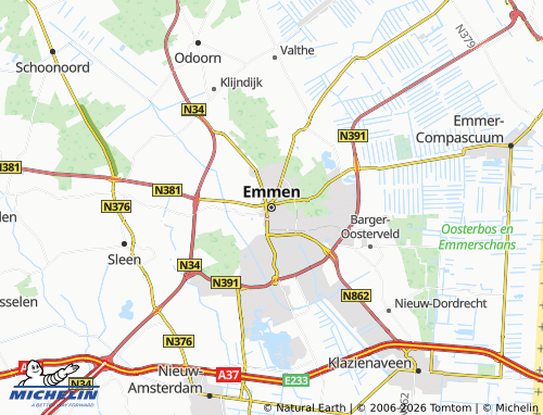 MICHELIN Emmen map - ViaMichelin