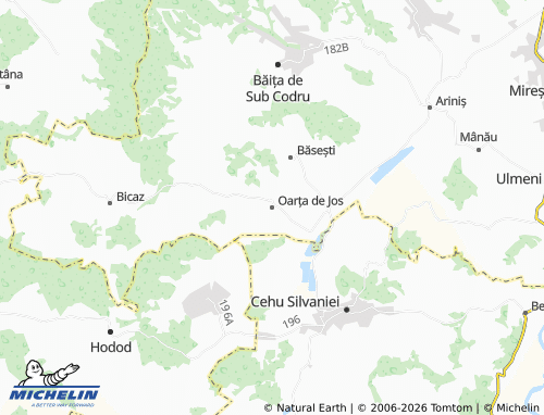 MICHELIN Oarța de Jos map - ViaMichelin