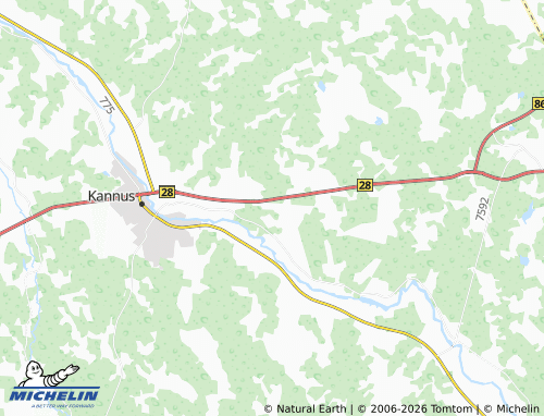 MICHELIN Saarela map - ViaMichelin