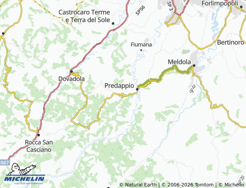 Kaart MICHELIN Predappio Alta - ViaMichelin