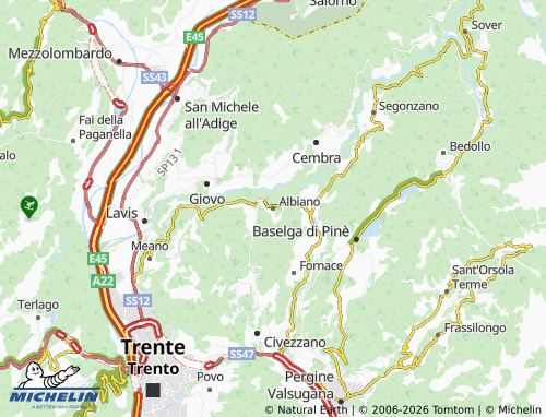 Mappa MICHELIN Albiano - ViaMichelin