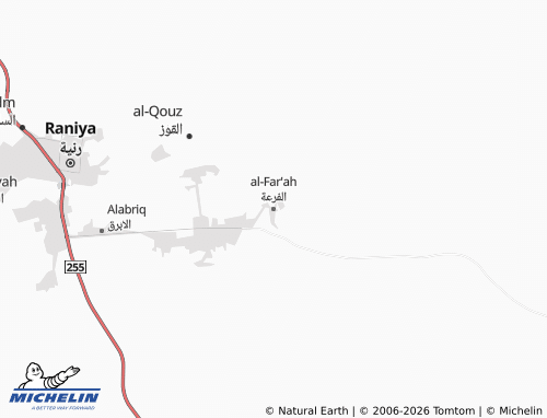 Carte MICHELIN al-Far'ah - ViaMichelin