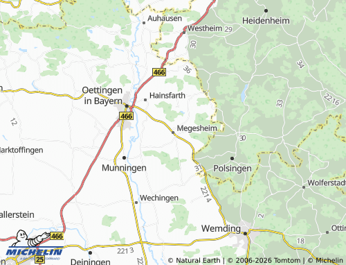 Mapa MICHELIN Megesheim - ViaMichelin