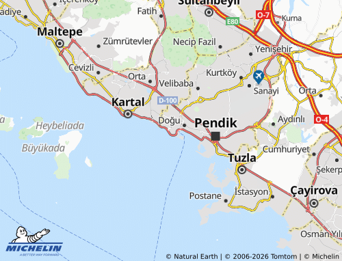 Mapa MICHELIN Batı - ViaMichelin