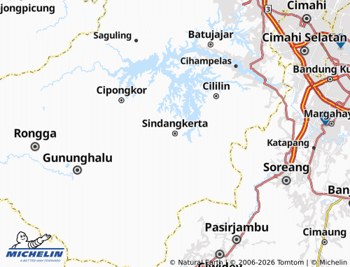 MICHELIN-Landkarte Sindangkerta - ViaMichelin
