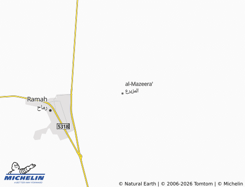 Carte MICHELIN al-Mazeera' - ViaMichelin
