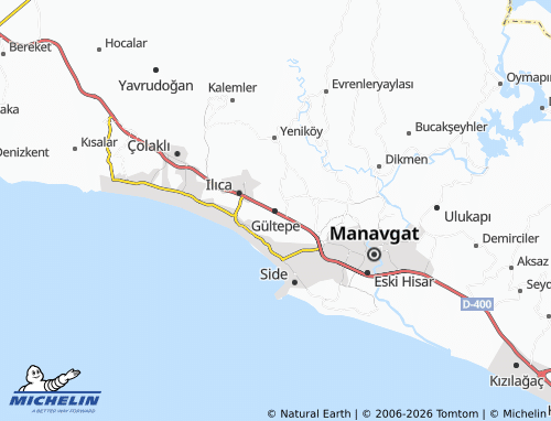 MICHELIN Gültepe map - ViaMichelin