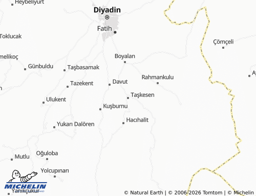 Mapa MICHELIN Taşkesen - ViaMichelin
