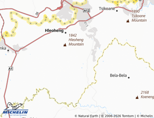 MICHELIN Ha Mothamahane map - ViaMichelin